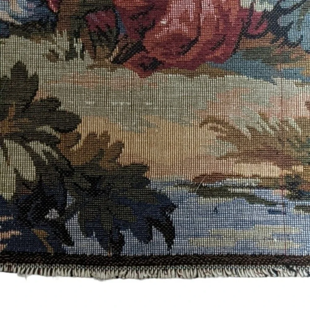 French tapestry wall woven romantic farmhouse